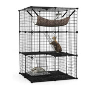 Darrahopens Pet Care > Cat Supplies > Cat Scratchers CARLA HOME Large Cat Cage Diy Enclosure, 3 Tier Pet Playpen Cat Kennel In Australia - Darrahopens