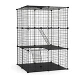 Darrahopens Pet Care > Cat Supplies > Cat Scratchers CARLA HOME Large Cat Cage Diy Enclosure, 3 Tier Pet Playpen Cat Kennel In Australia - Darrahopens