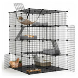 Darrahopens Pet Care > Cat Supplies > Cat Scratchers CARLA HOME Large Cat Cage Diy Enclosure, 4 Tier Pet Playpen Cat Kennel In Australia - Darrahopens