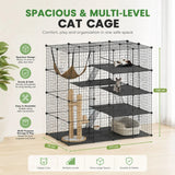Darrahopens Pet Care > Cat Supplies > Cat Scratchers CARLA HOME Large Cat Cage Diy Enclosure, 4 Tier Pet Playpen Cat Kennel In Australia - Darrahopens