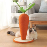 Darrahopens Pet Care > Cat Supplies > Cat Scratchers Carrot Cat Scratching Post Vertical Climbing Frame Interactive Toy for Cats