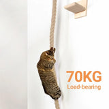 Darrahopens Pet Care > Cat Supplies > Cat Scratchers Cat Climbing Frame Rope Leash Jumping Platform for Cats Interactive Play Set