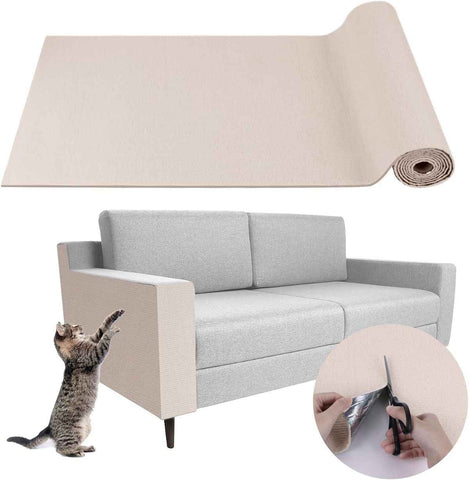 Darrahopens Pet Care > Cat Supplies > Cat Scratchers Cat Scratching Pad DIY Cat Accessory Cat Furniture Protection Cat Climbing - Beige - Size 15.8''×118'' In Australia - Darrahopens