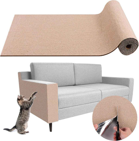 Darrahopens Pet Care > Cat Supplies > Cat Scratchers Cat Scratching Pad DIY Cat Accessory Cat Furniture Protection Cat Climbing - Khaki - Size 15.8''×118'' In Australia - Darrahopens