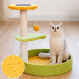 Darrahopens Pet Care > Cat Supplies > Cat Scratchers Cat Tree Scratching Tower Post Pet Climbing Board Scratcher Furniture Pet Toy