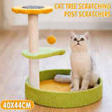 Darrahopens Pet Care > Cat Supplies > Cat Scratchers Cat Tree Scratching Tower Post Pet Climbing Board Scratcher Furniture Pet Toy