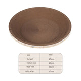 Darrahopens Pet Care > Cat Supplies > Cat Scratchers CatRoundPaw-ShapedLitterBox-Diameter:35cm(ThinStyle)