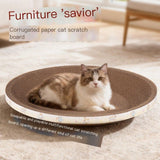 Darrahopens Pet Care > Cat Supplies > Cat Scratchers CatRoundPaw-ShapedLitterBox-Diameter:40cm(ThinStyle)
