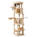 Darrahopens Pet Care > Cat Supplies > Cat Scratchers i.Pet Cat Tree Tower 167cm Large Scratching Post Furniture Scratcher House Beige