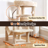 Darrahopens Pet Care > Cat Supplies > Cat Scratchers i.Pet Cat Tree Tower 167cm Large Scratching Post Furniture Scratcher House Beige