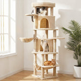 Darrahopens Pet Care > Cat Supplies > Cat Scratchers i.Pet Cat Tree Tower 167cm Large Scratching Post Furniture Scratcher House Beige