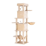 Darrahopens Pet Care > Cat Supplies > Cat Scratchers i.Pet Cat Tree Tower 167cm Large Scratching Post Furniture Scratcher House Beige