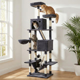 Darrahopens Pet Care > Cat Supplies > Cat Scratchers i.Pet Cat Tree Tower 206cm Large Scratching Post Furniture Scratcher House Grey