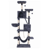 Darrahopens Pet Care > Cat Supplies > Cat Scratchers i.Pet Cat Tree Tower 206cm Large Scratching Post Furniture Scratcher House Grey