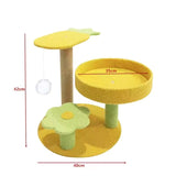Darrahopens Pet Care > Cat Supplies > Cat Scratchers Pineapple Pineapple Cat Tree with Scratching Post & Cozy Perch - Multi-Level Cat Tower with Flower Platform and Hanging Ball for Indoor Cats