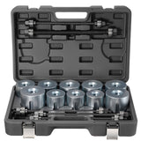 Darrahopens Pet Care > Cat Supplies > Cat Scratchers VEVOR Pull and Press Sleeve Kit, 27 PCS, Steel Bush Removal Insertion Sleeve Tools with Carrying Case, Compatible with LCV and HGV Engines, for Removing and Installing Bushings, Bearings, and Seals