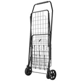 Darrahopens Pet Care > Cat Supplies > Cat Scratchers VEVOR Shopping Cart, Folding Grocery Utility Cart with Dual Baskets, Waterproof Liner & Wheels, 45 KG Large Load Capacity, Heavy Duty Laundry Basket for Laundry, Shopping, Camping, Grocery, Luggage
