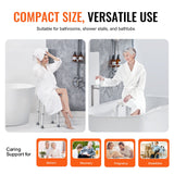 Darrahopens Pet Care > Cat Supplies > Cat Scratchers VEVOR Shower Chair for Inside Shower, Adjustable Height Shower Stool, Non-Slip Bench Bathtub Seat Stool for Elderly Disabled Adults Handicap, 300 lbs Capacity
