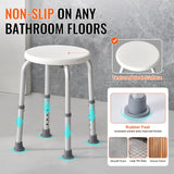 Darrahopens Pet Care > Cat Supplies > Cat Scratchers VEVOR Shower Chair for Inside Shower, Adjustable Height Shower Stool, Non-Slip Bench Bathtub Seat Stool for Elderly Disabled Adults Handicap, 300 lbs Capacity