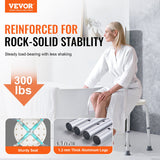Darrahopens Pet Care > Cat Supplies > Cat Scratchers VEVOR Shower Chair for Inside Shower, Adjustable Height Shower Stool, Non-Slip Bench Bathtub Seat Stool for Elderly Disabled Adults Handicap, 300 lbs Capacity