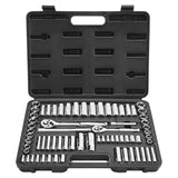 Darrahopens Pet Care > Cat Supplies > Cat Scratchers VEVOR Socket Set, 69 Pieces, 9.5 & 6.4 mm Drive Socket and Ratchet Set, SAE and Metric, Deep and Standard, Mechanic Tool Kit with Accessories and Storage Case, CR-V Alloy Steel, for Auto Repair