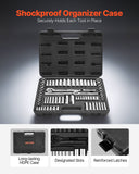 Darrahopens Pet Care > Cat Supplies > Cat Scratchers VEVOR Socket Set, 69 Pieces, 9.5 & 6.4 mm Drive Socket and Ratchet Set, SAE and Metric, Deep and Standard, Mechanic Tool Kit with Accessories and Storage Case, CR-V Alloy Steel, for Auto Repair