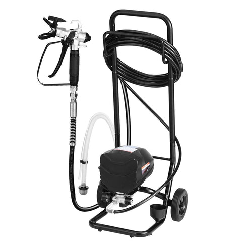 Darrahopens Pet Care > Cat Supplies > Cat Scratchers VEVOR Stand Airless Paint Sprayer, 650W, 3000PSI High Pressure Airless Sprayer with Cart, Cleaning Brush, Hose, Extension Rod, Nozzles, Electric Spray Paint Machine for House Exterior and Interior