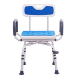 Darrahopens Pet Care > Cat Supplies > Cat Scratchers VEVOR Swivel Shower Chair 360 Degree, Adjustable Shower Seat with Armrests and Backrest for Inside Shower or Bathtub, Non-Slip Rotating Bathtub Chair Seat for Elderly Disabled Injured, 400lbs Capacity