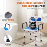Darrahopens Pet Care > Cat Supplies > Cat Scratchers VEVOR Swivel Shower Chair 360 Degree, Adjustable Shower Seat with Armrests and Backrest for Inside Shower or Bathtub, Non-Slip Rotating Bathtub Chair Seat for Elderly Disabled Injured, 400lbs Capacity