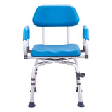 Darrahopens Pet Care > Cat Supplies > Cat Scratchers VEVOR Swivel Shower Chair 360 Degree, Adjustable Shower Seat with Pivoting Arms & Padded Bath Seat for Inside Shower or Tub, Non-Slip Rotating Bathtub Chair for Elderly Disabled, 300LBS Capacity