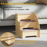 Darrahopens Pet Care > Cat Supplies > Cat Scratchers Wooden Pet Climbing Ladder Bed Step Frame Durable Climbing Frame for Small Pets