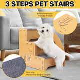 Darrahopens Pet Care > Cat Supplies > Cat Scratchers Wooden Pet Climbing Ladder Bed Step Frame Durable Climbing Frame for Small Pets