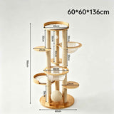 Darrahopens Pet Care > Cat Supplies > Cat Scratching Posts Acrylic Space Capsule Cat Tree In Australia - Darrahopens