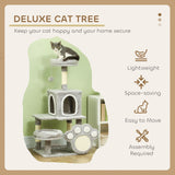 Darrahopens Pet Care > Cat Supplies > Cat Scratching Posts CARLA HOME Large Cat Tree Tower for Indoor Cats with Plush Perch, Cat Condo, Natural Sisal Scratching Posts, Hanging Ball & Paw Scratcher