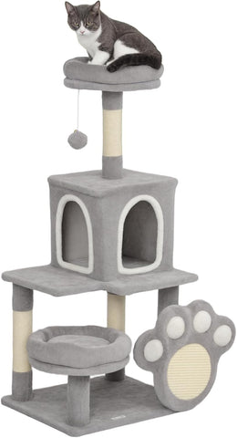 Darrahopens Pet Care > Cat Supplies > Cat Scratching Posts CARLA HOME Large Cat Tree Tower for Indoor Cats with Plush Perch, Cat Condo, Natural Sisal Scratching Posts, Hanging Ball & Paw Scratcher