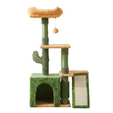 Darrahopens Pet Care > Cat Supplies > Cat Scratching Posts i.Pet Cat Tree Tower 101cm Scratching Post Furniture Scratcher House Green