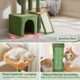 Darrahopens Pet Care > Cat Supplies > Cat Scratching Posts i.Pet Cat Tree Tower 101cm Scratching Post Furniture Scratcher House Green