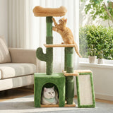 Darrahopens Pet Care > Cat Supplies > Cat Scratching Posts i.Pet Cat Tree Tower 101cm Scratching Post Furniture Scratcher House Green