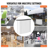 Darrahopens Pet Care > Cat Supplies > Cat Scratching Posts VEVOR Portable Tradeshow Podium Table, 1300 x 465 x 950 mm, Display Exhibition Counter Stand Booth Fair with Wall, Foldable Promotion Retail Bar Table Pop Up Podium with Storage Rack, Carrying Bag