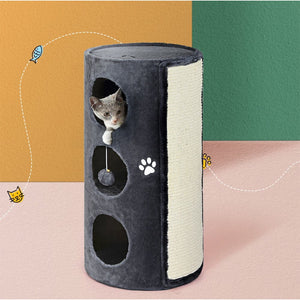 Darrahopens Pet Care > Cat Supplies i.Pet Cat Tree Scratching Post Tower Scratcher 70cm Wooden Condo Trees House