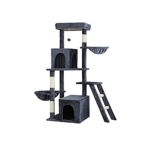 Darrahopens Pet Care > Cat Supplies i.Pet Cat Tree Tower Scratching Post Scratcher 138cm Trees Condo House Grey