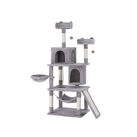Darrahopens Pet Care > Cat Supplies i.Pet Cat Tree Tower Scratching Post Scratcher 161cm Condo House Trees Grey