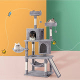 Darrahopens Pet Care > Cat Supplies i.Pet Cat Tree Tower Scratching Post Scratcher 161cm Condo House Trees Grey