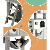 Darrahopens Pet Care > Cat Supplies i.Pet Cat Tree Tower Scratching Post Scratcher Wood Bed Condo House Large 178cm