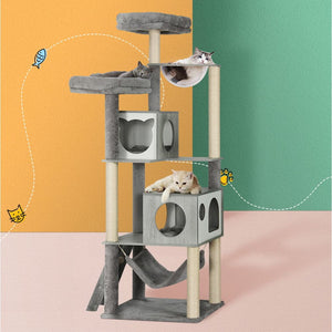 Darrahopens Pet Care > Cat Supplies i.Pet Cat Tree Tower Scratching Post Scratcher Wood Bed Condo House Large 178cm
