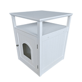 Darrahopens Pet Care > Cat Supplies Jasper 2 Cat Litter Cabinet, White