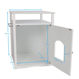 Darrahopens Pet Care > Cat Supplies Jasper 2 Cat Litter Cabinet, White