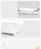 Darrahopens Pet Care > Cat Supplies Large Cat Litter Tray Box Kitty Toilet with Rack Scoop & Drawer-Style Cleaning Box White