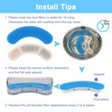 Darrahopens Pet Care > Cat Supplies Pet Cat Water Fountain Filter Replacement Filter Arc-Shaped Fountain Filters 4 Filtration System