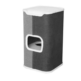 Darrahopens Pet Care > Cat Supplies Tri-Level Square Cat Condo with Sherpa Lining